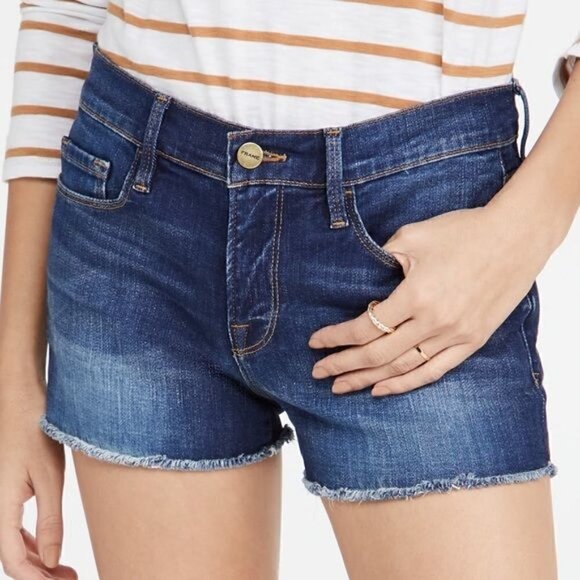 FRAME Le Cut Off‎ Denim Shorts In Williams Size 25 - Picture 1 of 11